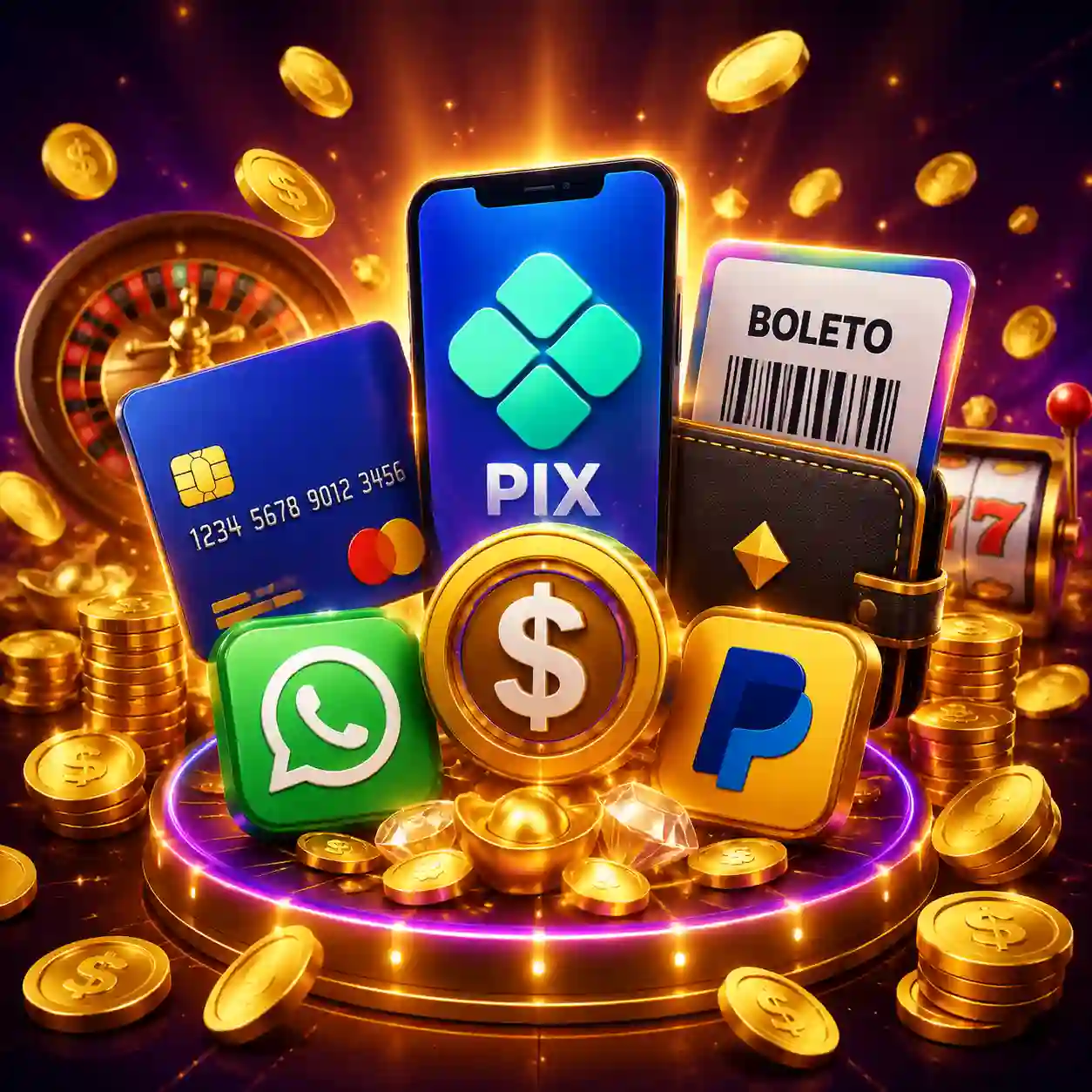 Métodos de pagamento disponíveis na plataforma 96A Arena
